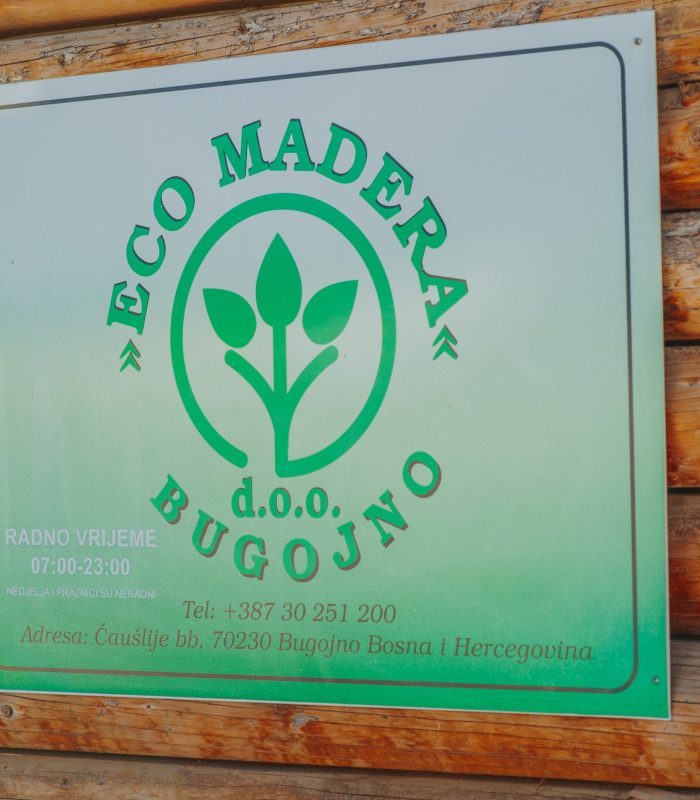 Eco Madera Schild